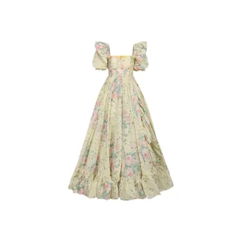 Selkie Short Sleeved Dresses Women's Sunrise Spring Print