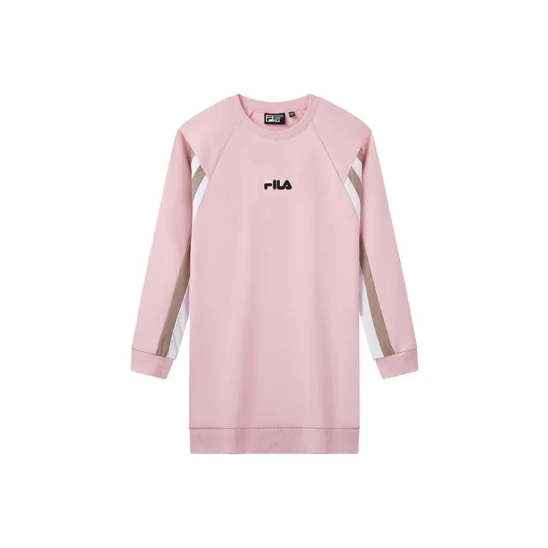 FILA Long-Sleeved Dresses Women's Sand Leather Pink-0