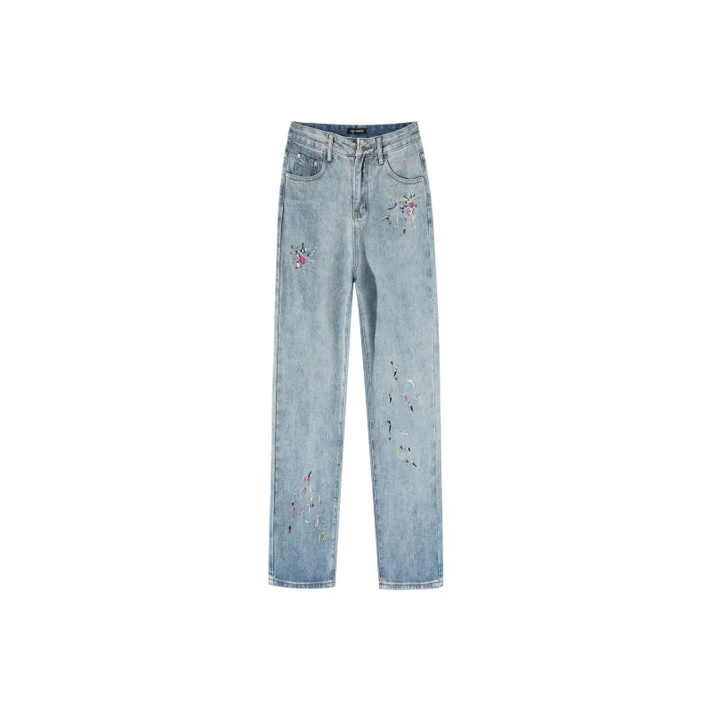 CPAURA Jeans Women's Vintage Blue-0
