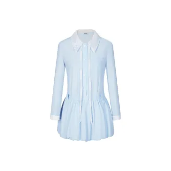 HERLIAN Long Sleeved Dresses Women's Blue