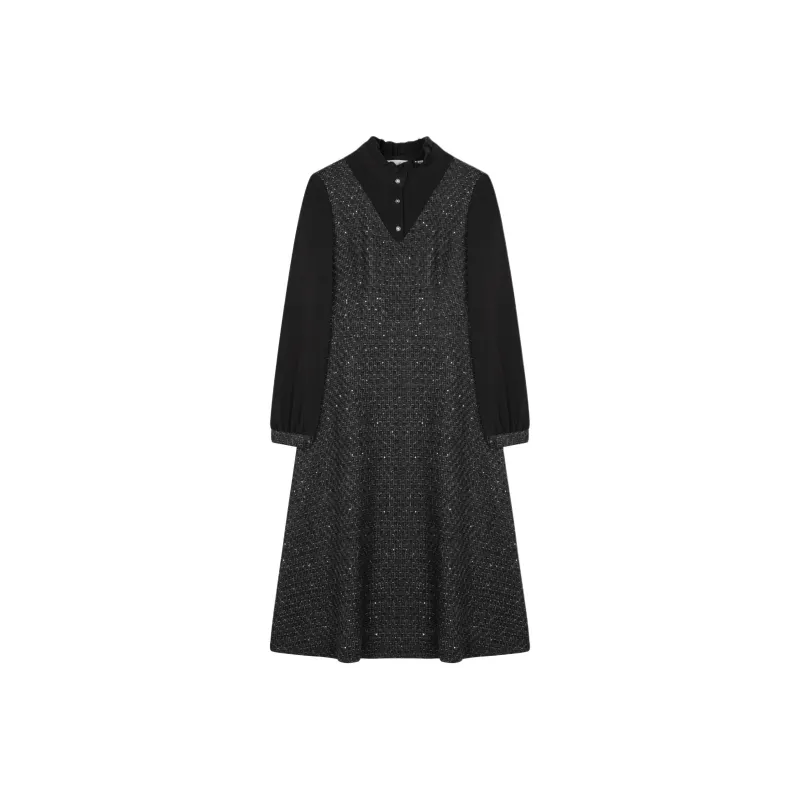 XWI Long Sleeved Dresses Women's Black-0