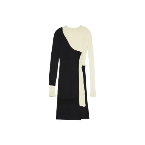 Bottega Veneta Long-Sleeved Dresses Women's Black