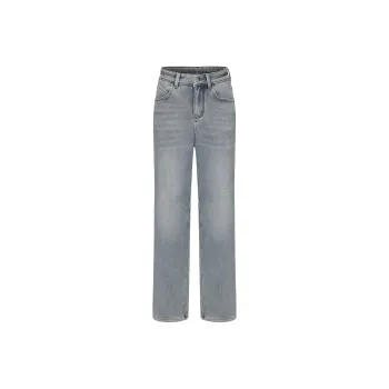 CHIWAWAMEME Jeans Women's Washed Denim Light Blue