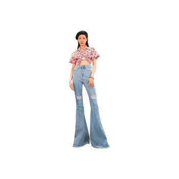 Seven Up And Nine Down Jeans Women's Light Blue