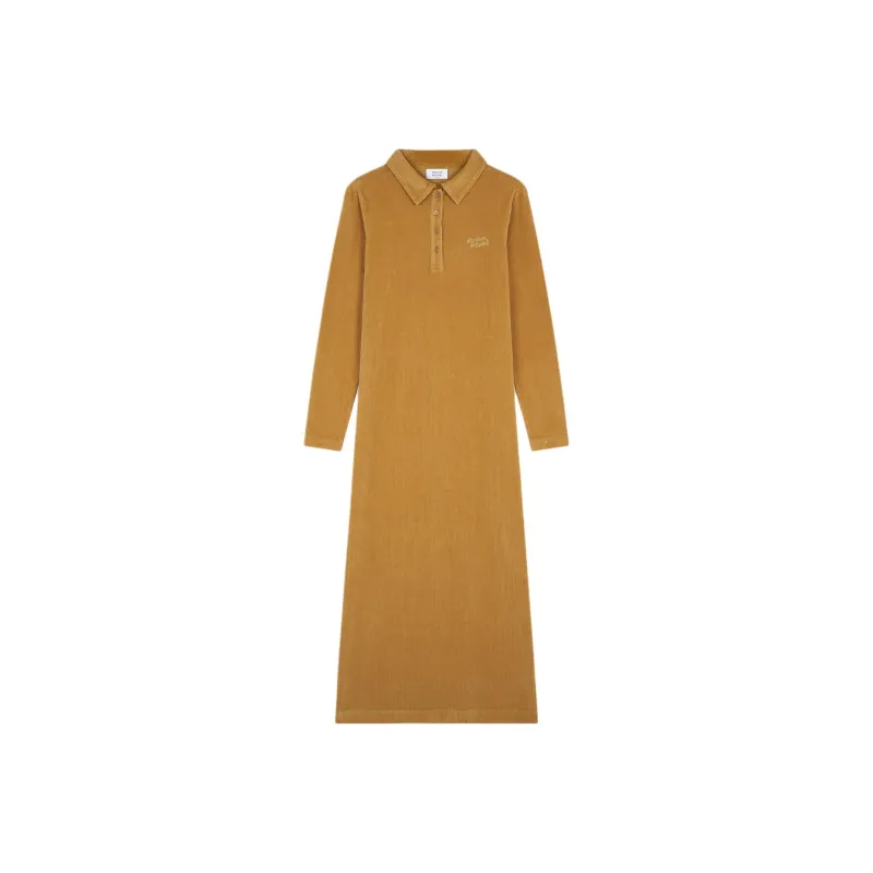 Maison Kitsune FW24 Long-Sleeved Dresses Women's Toad Beige-0