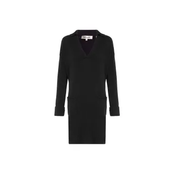 DVF Diane Von Furstenberg Long-Sleeved Dresses Women's Black