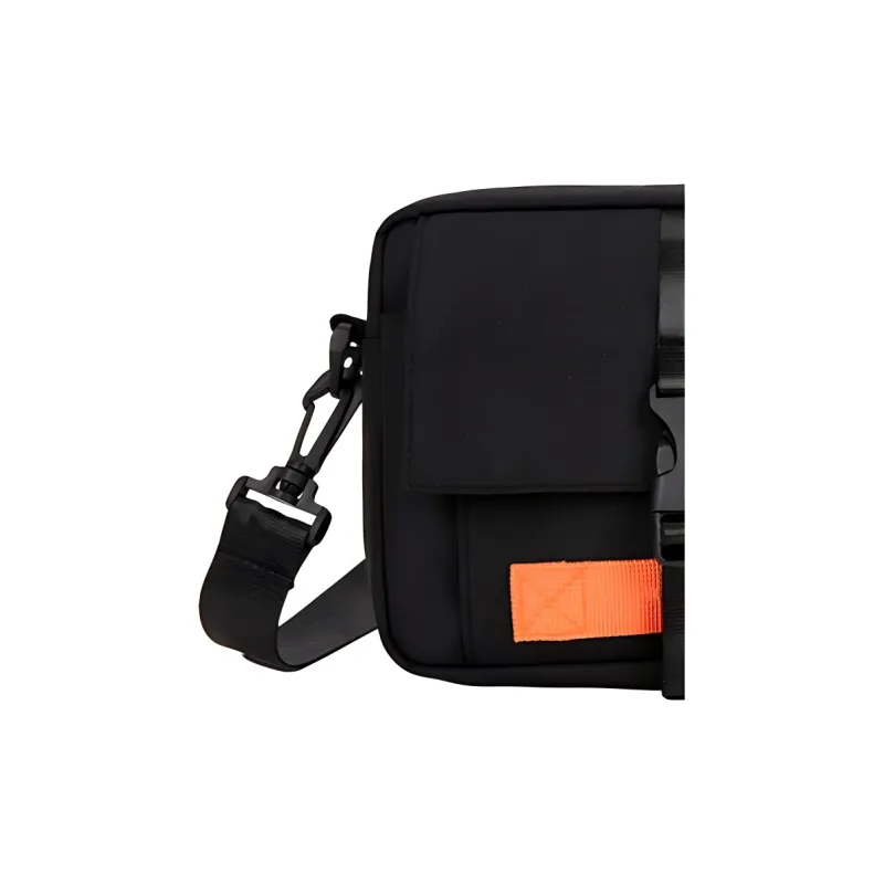 Tong Tong Rabbit Nylon Shoulder Bag Unisex Black/White/Khaki-4
