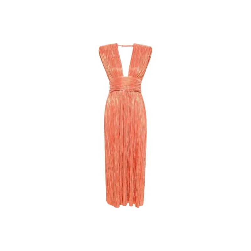 SABINA MUSAYEV SS24 Sleeveless Dress Women's Orange-0