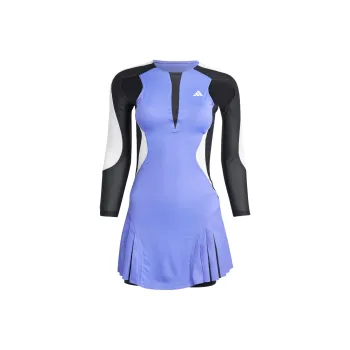 Adidas American Hard Court Grand Slam Series Long Sleeved Dresses Women's Cobalt Blue