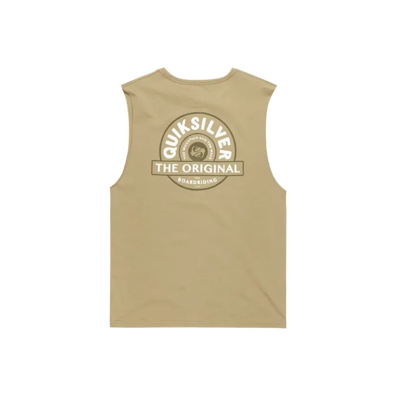 Quiksilver Tank Top Men's Yellow Green-1