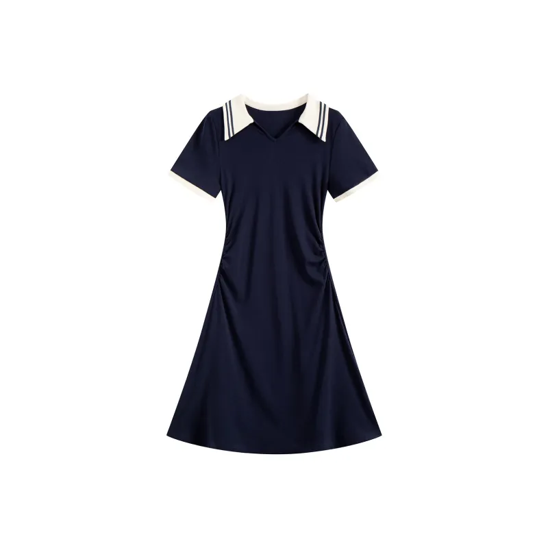 HANDAIWEI Short Sleeved Dress Women's-2