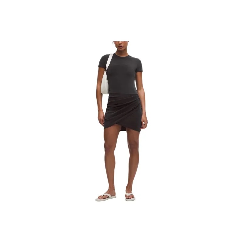 Lululemon Drapey Softstreme Short Sleeved Dress Women's-4