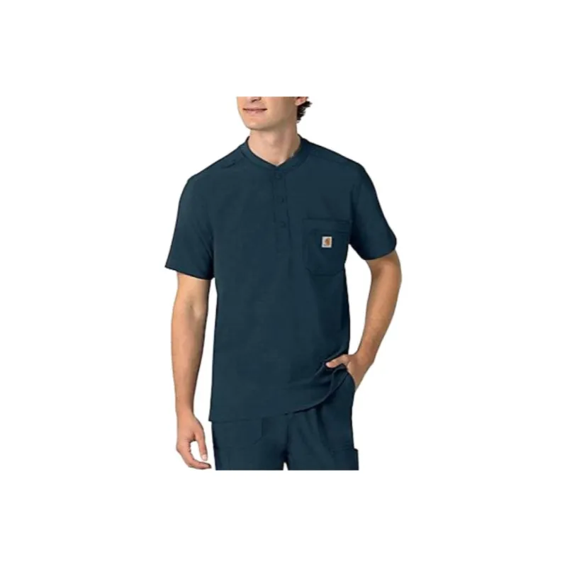 Carhartt Force Cross Flex Men's Henley Scrub Top T Shirt Men's-3