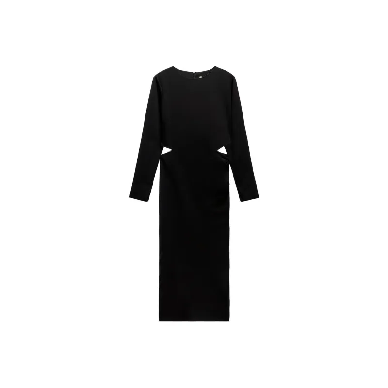 ZARA Long Sleeved Dresses Women's Black-0