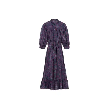 Sandro Scarf-print Midi Dress