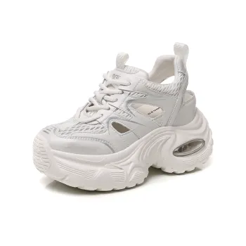 NRDROFFICIAL Cushioning Abrasion Resistant Lightweight Slip Resistant Low Top Chunky Sneakers Women's
