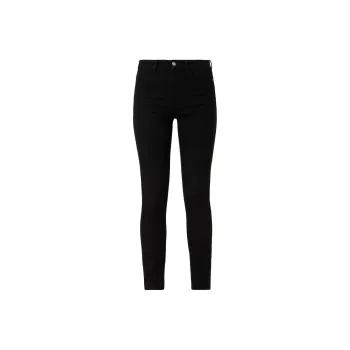 EMPORIO ARMANI J20 High waisted Super Skinny leg Jeans In Rinsed Comfort Denim