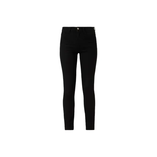 EMPORIO ARMANI J20 High waisted Super Skinny leg Jeans In Rinsed Comfort Denim