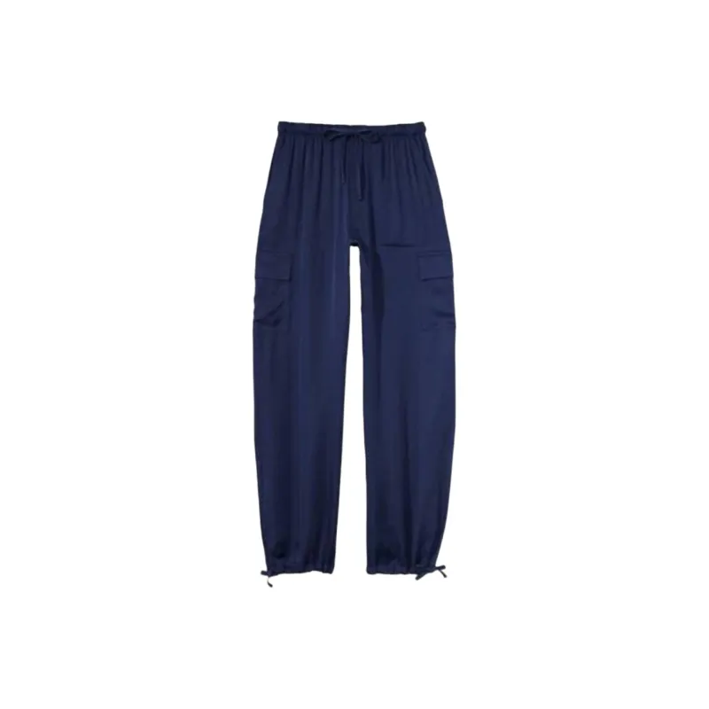 Victoria's Secret PINK Knitted Sports Pants Women's Navy Blue-0