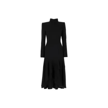 DRIES VAN NOTEN High Neck Jersey Drey Dress