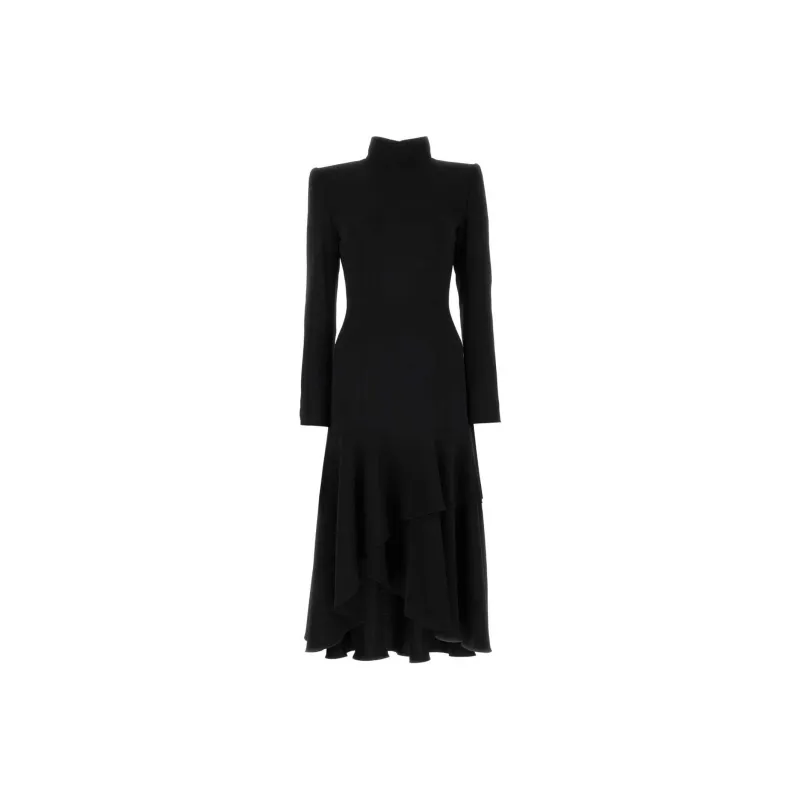 DRIES VAN NOTEN High Neck Jersey Drey Dress-0