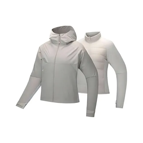 Anta Variety Training Collection Casual Suit Women's 2 Piece Set White Tea Brown
