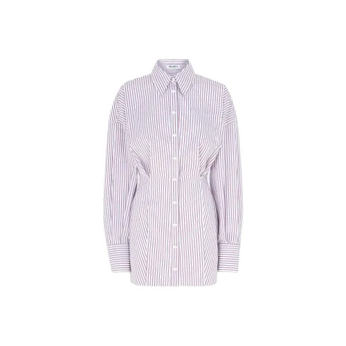 The Attico Striped Mini Shirt Dress