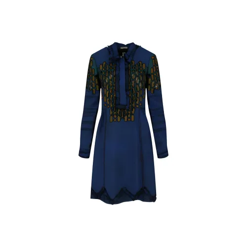 Bottega Veneta Long-Sleeved Dresses Women's Blue
