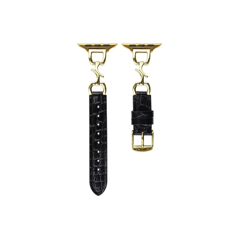 KVZUVUU Watch Band Apple Compatibility Genuine Leather Material-9