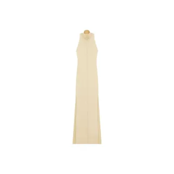 COURREGES Cut out Ribbed Midi Dress