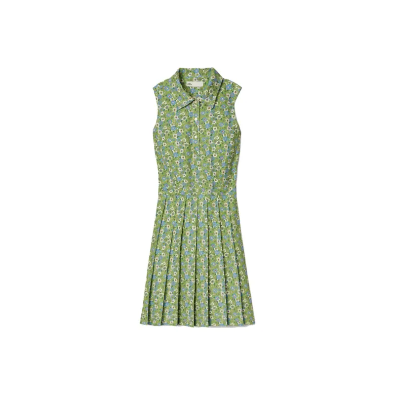 TORY BURCH SS23 Sleeveless Dress Women's Green-0