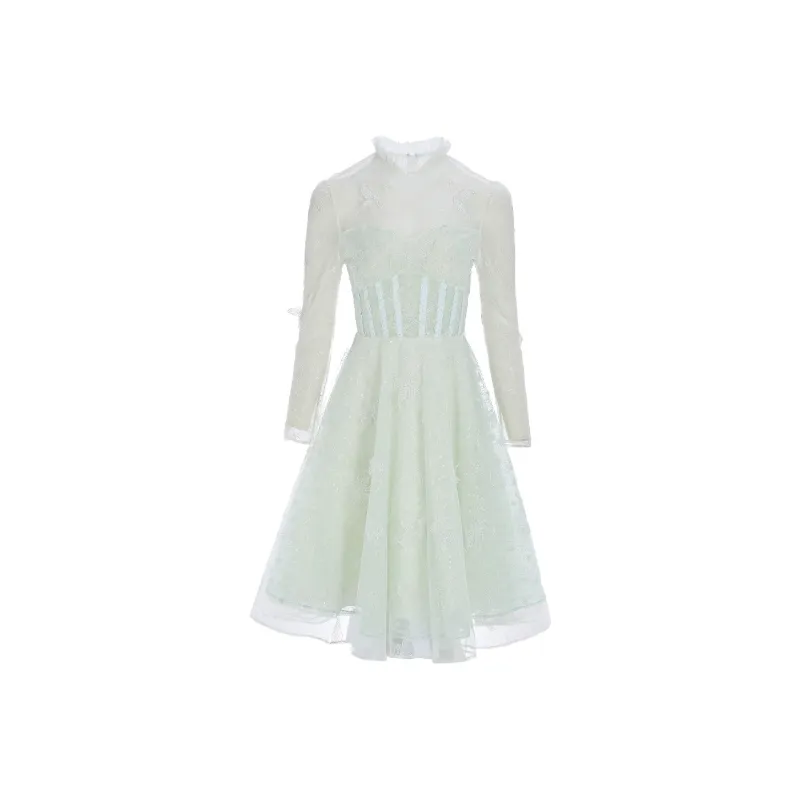 Marie Elie Long-Sleeved Dresses Women's Fruit Green-0