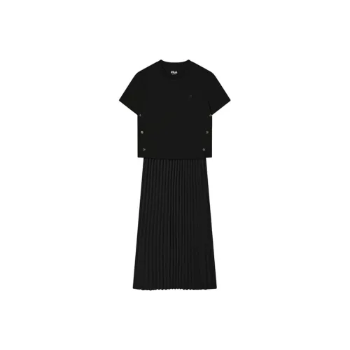 FILA Short Sleeved Dress Women's Jet Black