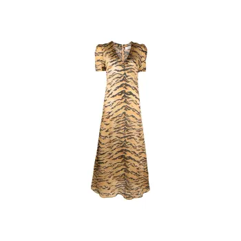 Zimmermann Matchmaker Short Sleeve Maxi Dress