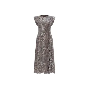 GANNI Leopard Printed Maxi Dress