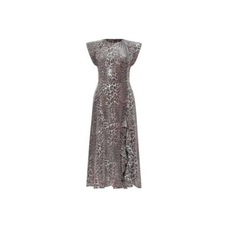 GANNI Leopard Printed Maxi Dress-0