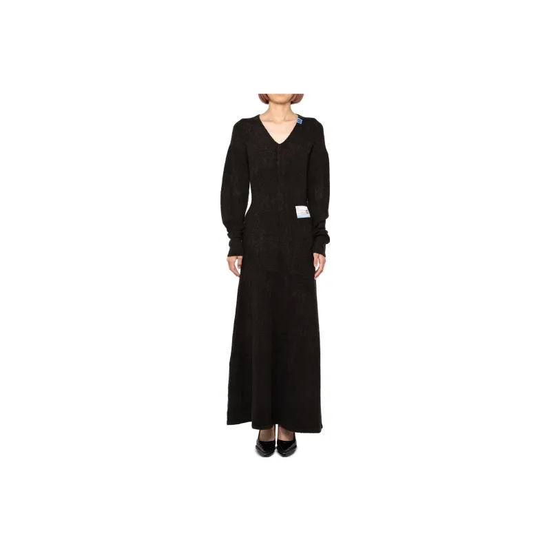 Maison Mihara Yasuhiro Long Sleeved Dresses Women's Black-0