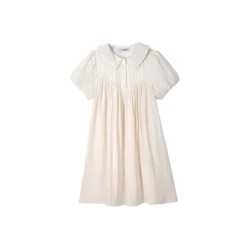 KKX Short Sleeved Dresses Women's Ecru