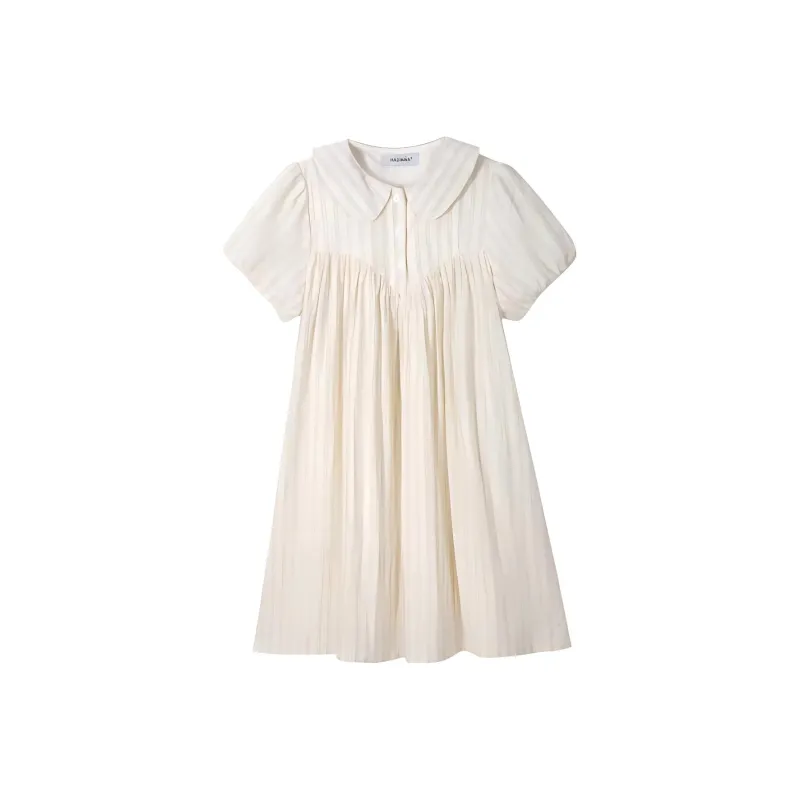 KKX Short Sleeved Dress Women's Ecru-0