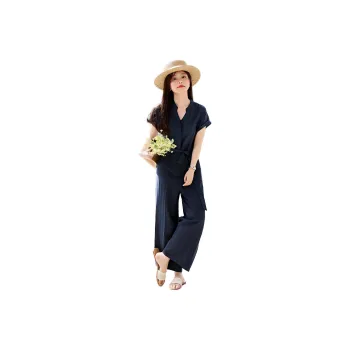 Mo Han Yi Mei Jumpsuit Women's Navy Blue