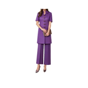 Mapping Casual Suit Women's Purple