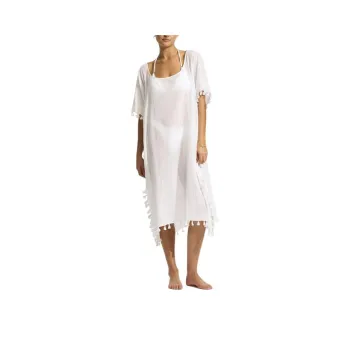 SEAFOLLY Short Sleeved Dress Women's White