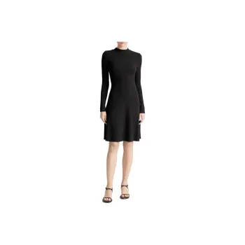 VINCE Long-Sleeved Dresses Women's Black