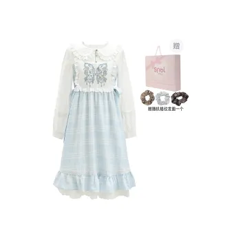 SNBL Long Sleeved Dresses Women's Blue