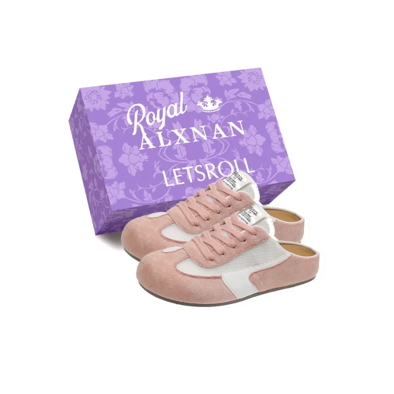 Alxnan Rubber Sole Quiet Closed Toe Slippers Women's-5