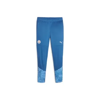 PUMA Manchester City Knitted Sports Pants Women's Lake Blue
