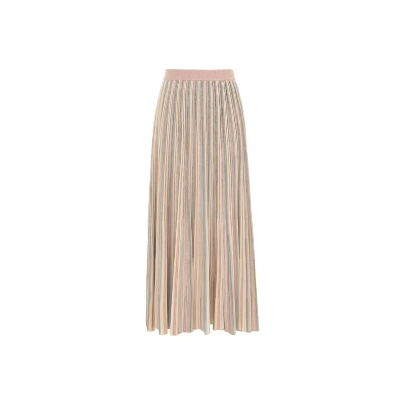 Zimmermann SS25 Knit Long Skirt Women's Pink-0
