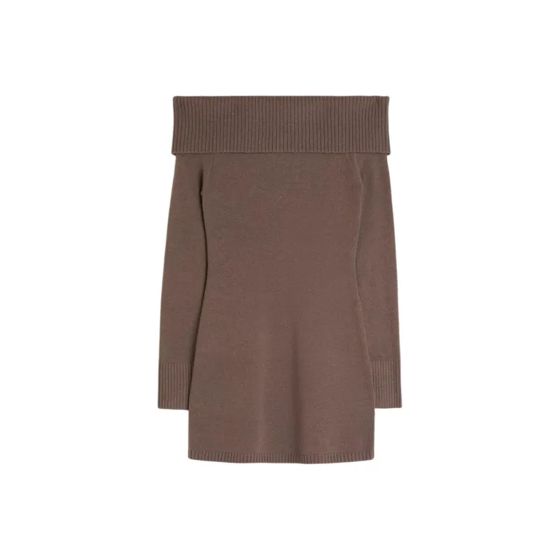 Hollister Long-Sleeved Dresses Women's Chocolate-0