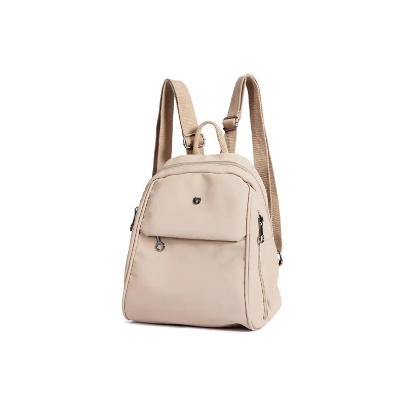 Dubaolu Fabric Backpack Medium Size Women's Black/Light Camel/Gray-9