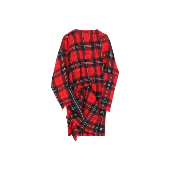 Yohji Yamamoto Long Sleeved Dresses Women's Red